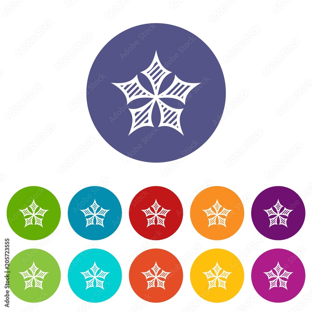 Convex star icon. Simple illustration of convex star vector icon for web Convex star icon. Simple illustration of convex star vector icon for web