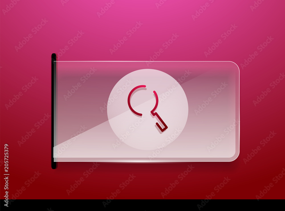 Search magnifyier web button, magnify icon. Modern magnifying glass sign, web site design or mobile app Search magnifyier web button, magnify icon. Modern magnifying glass sign, web site design or mobile app