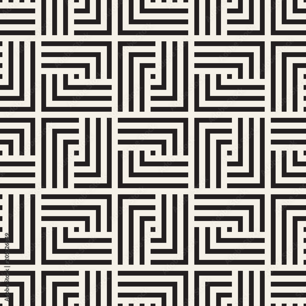 Vector seamless lines mosaic pattern. Modern stylish abstract texture. Repeating geometric tiles Vector seamless lines mosaic pattern. Modern stylish abstract texture. Repeating geometric tiles