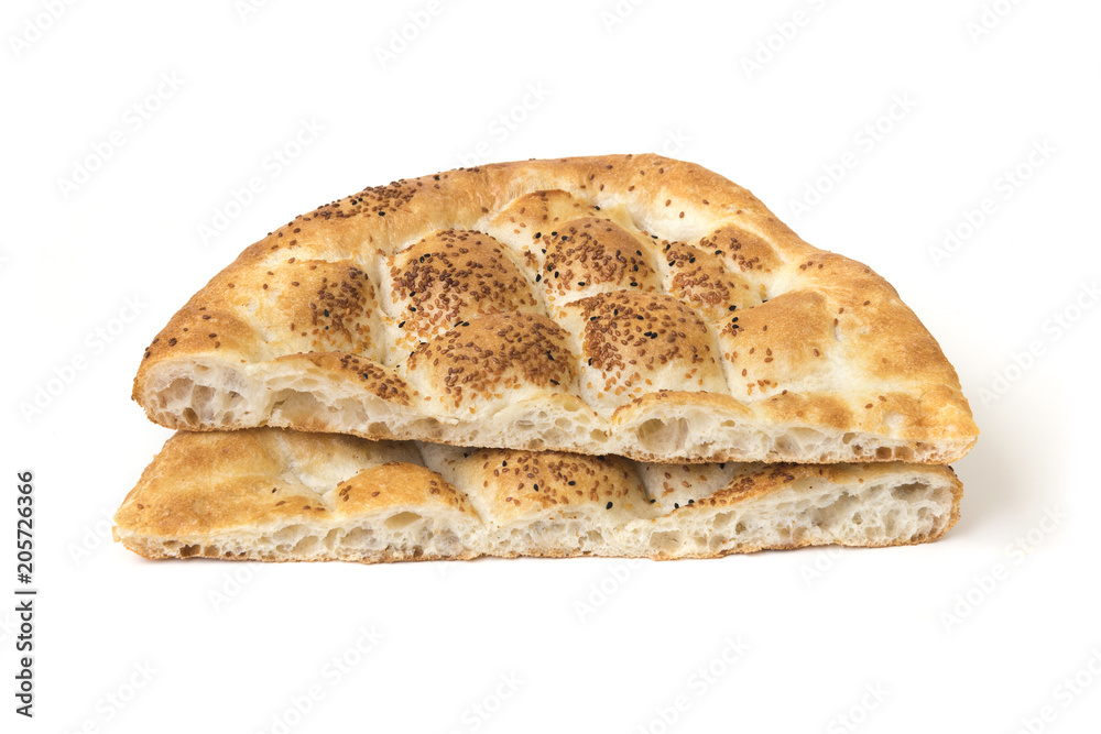 Ramadan Pita (Ramazan Pidesi) Traditional Turkish bread for holy month Ramadan.. Ramadan Pita (Ramazan Pidesi) Traditional Turkish bread for holy month Ramadan..
