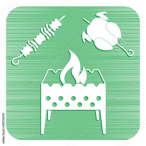 Brazier, kebab and chicken