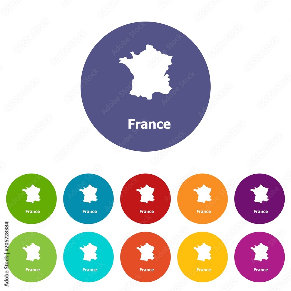 France map icon. Simple illustration of france map vector icon for web France map icon. Simple illustration of france map vector icon for web