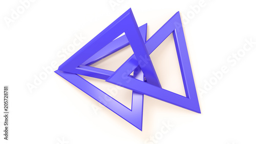 3d inserted geometric shapes frames