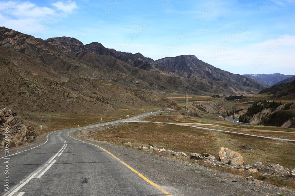 road in a mountainous area