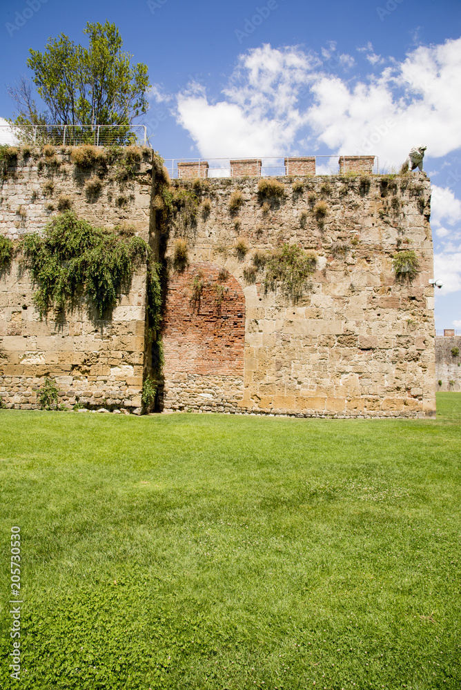 New city walls in  Pisa - Tuscany - Italy