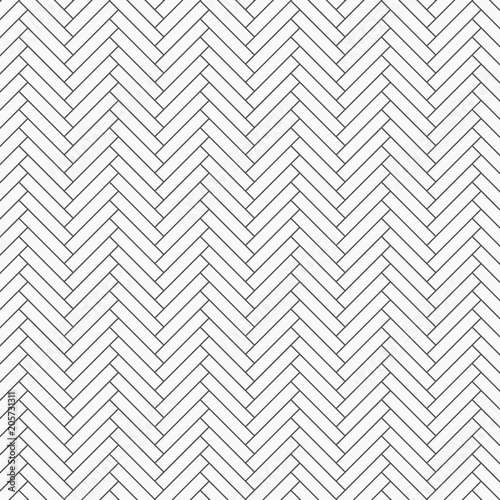 Herringbone pattern. Rectangles slabs tessellation, repeating with white slant blocks tiling. Floor cladding bricks. Mosaic motif. Pavement wallpaper. pattern is on swatches panel