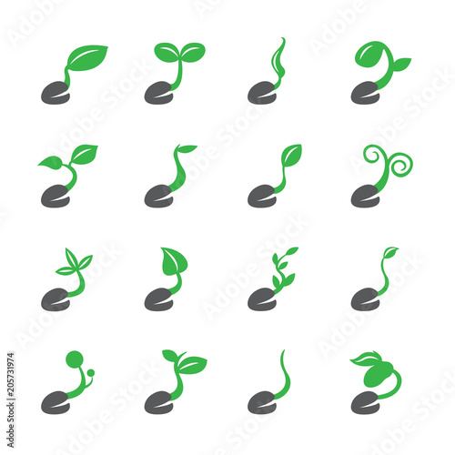 Sprout icon set