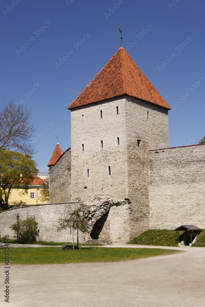 Tour de muraille à Tallinn, Estonie