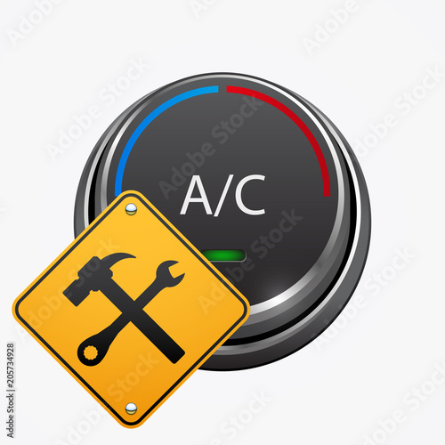 Car air condition repair icon, vector design