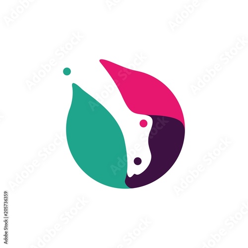 foot feet podiatry podiatrist podiatric logo vector icon