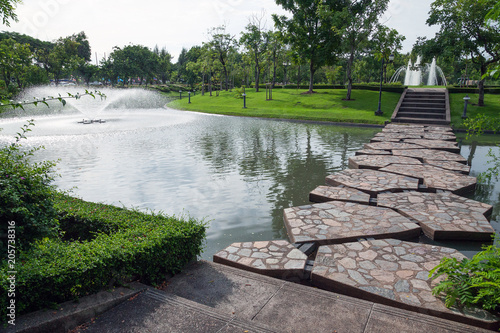 Fountain in the garden