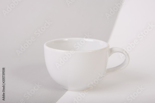 White coffee cup. mock up for creative design branding.
