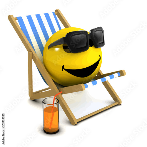 3d Smiley holiday