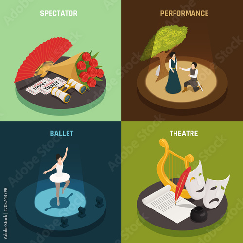 Theatre Isometric Design Concept