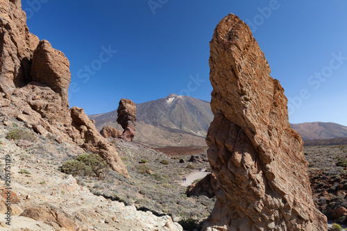 Roques de Garcia, typical rocks in Teide National Park, Tenerife