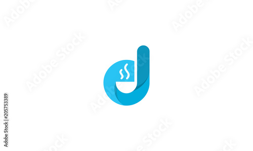 D delicious cookware logo vector