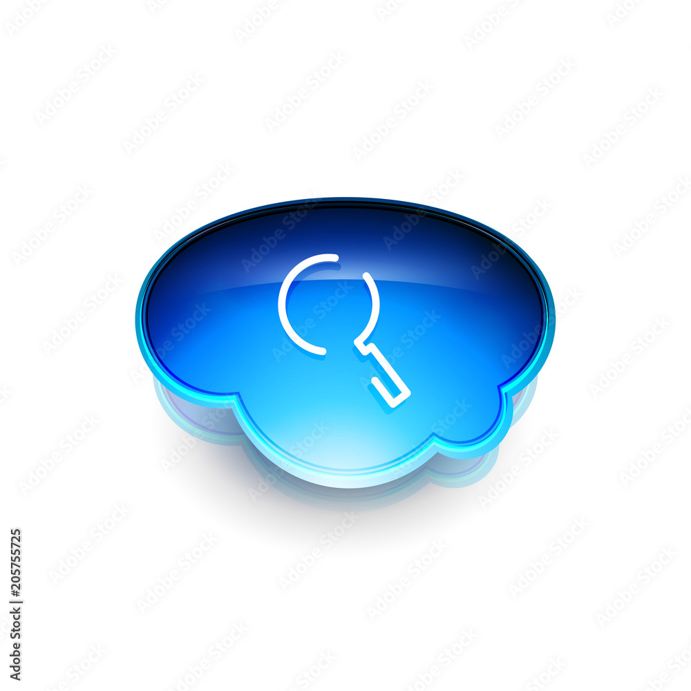 Search magnifyier web button, magnify icon. Modern magnifying glass sign, web site design or mobile app Search magnifyier web button, magnify icon. Modern magnifying glass sign, web site design or mobile app