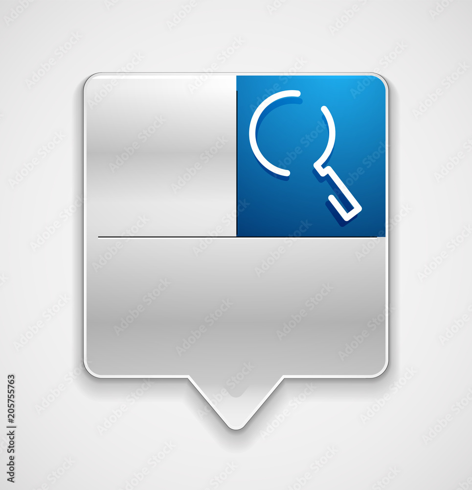 Search magnifyier web button, magnify icon. Modern magnifying glass sign, web site design or mobile app Search magnifyier web button, magnify icon. Modern magnifying glass sign, web site design or mobile app