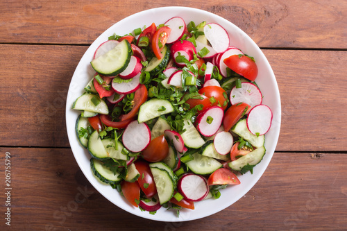 Salad with radish