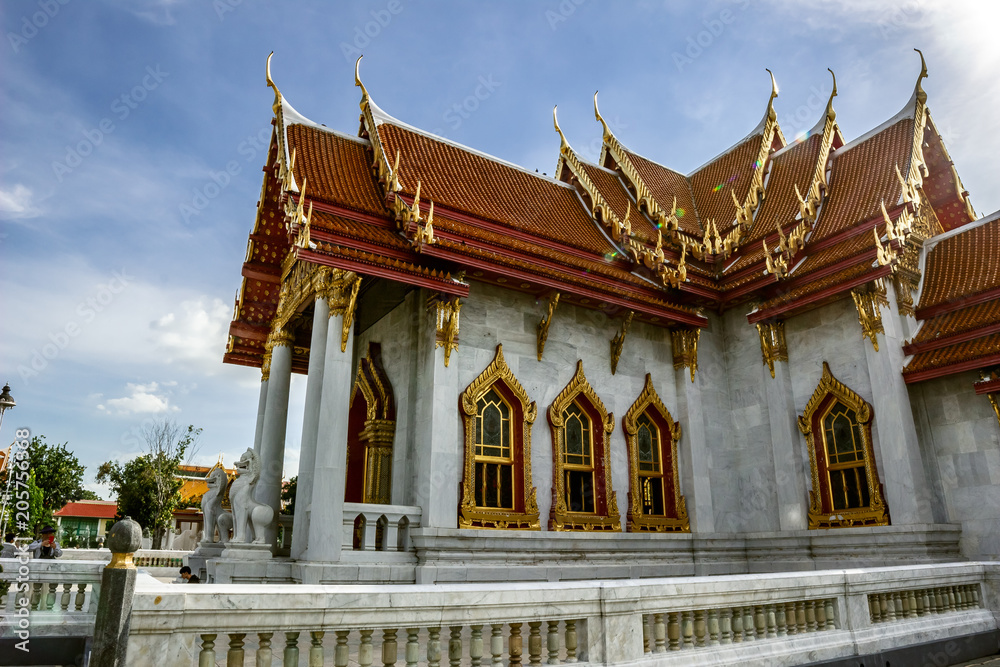 Wat Benchamabophit (The Marble Temple)Often referred to as the “marble temple” in guidebooks, this architectural gem features a magnificent Buddha image, which is a copy of the highly revered Phra Bud Wat Benchamabophit (The Marble Temple)Often referred to as the “marble temple” in guidebooks, this architectural gem features a magnificent Buddha image, which is a copy of the highly revered Phra Bud