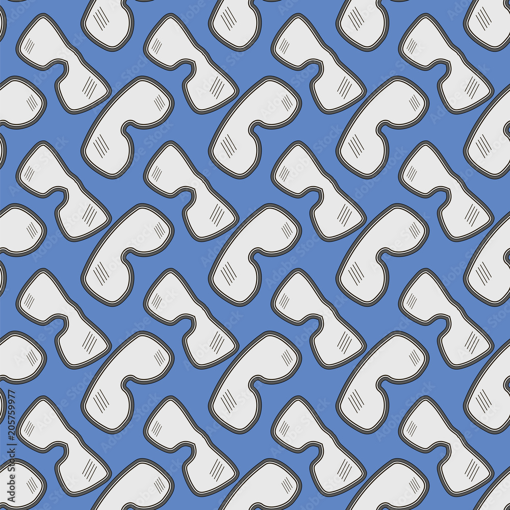 Different Winter Ski Goggles Seamless Pattern Different Winter Ski Goggles Seamless Pattern
