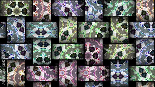 Mosaic kaleidoscopic vj seamless loop