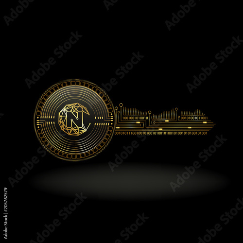 Nucleus Vision Cryptocurrency Coin Private Key Background