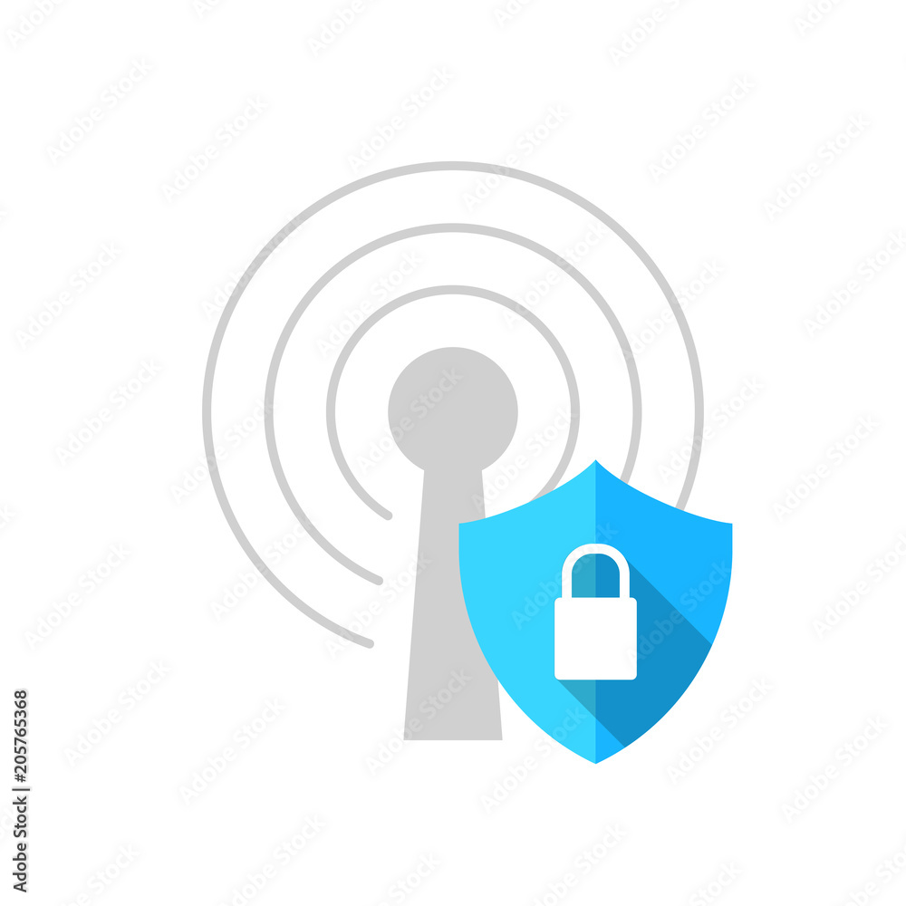 vector technology illustration communication data security flat vector technology illustration communication data security flat
