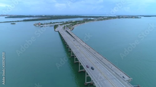Wallpaper Mural Aerial Miami Bridge over bay 4k Torontodigital.ca