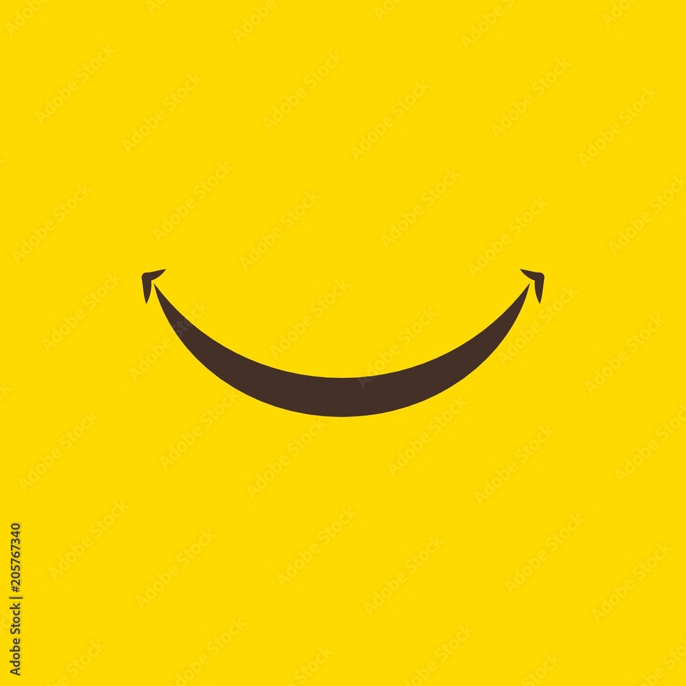 Obraz premium Smile Vector Template Design Illustration