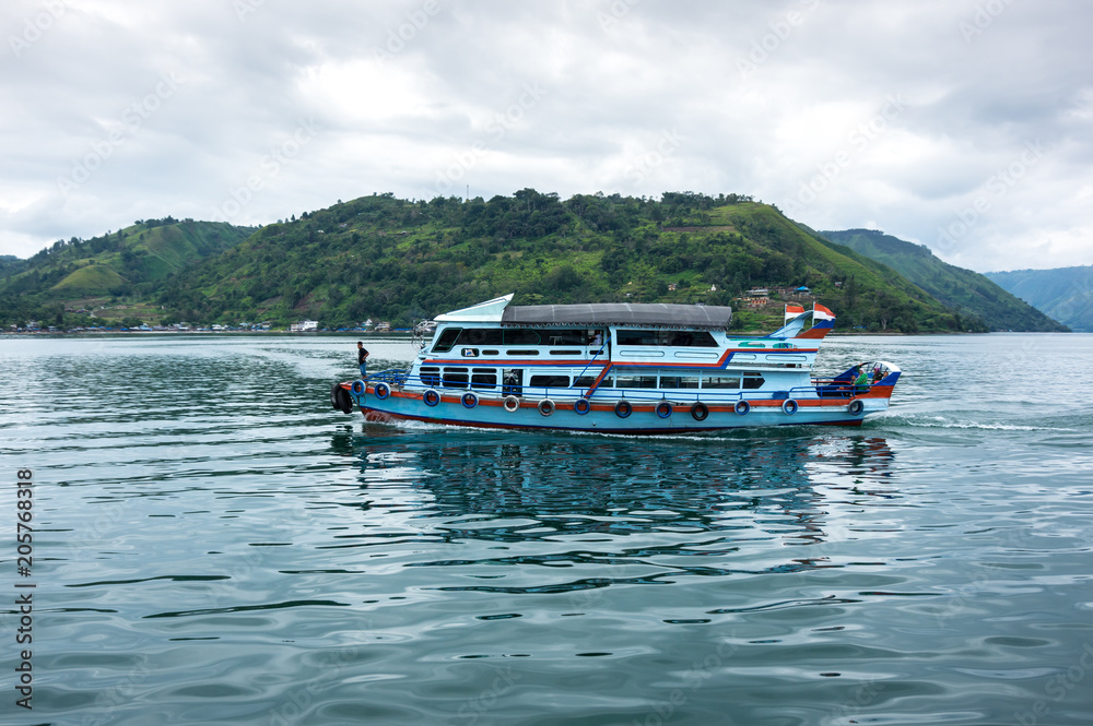 Lake Toba in the Indonesian island of Sumatra Lake Toba in the Indonesian island of Sumatra