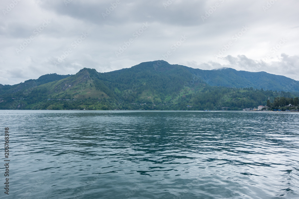 Lake Toba in the Indonesian island of Sumatra