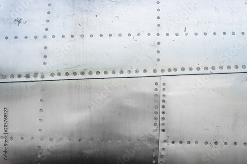 Aluminum sheets on the old plane