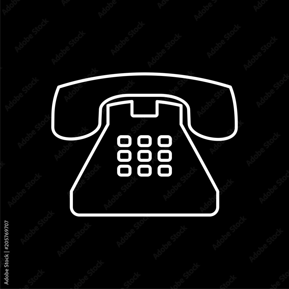 Connection, old, phone, retro, telephone icon - Download on