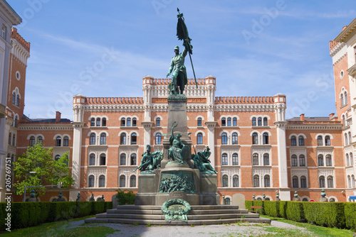 Photography A monument in honor of a victory of the Austrian army in fight at Zenta in 1697,