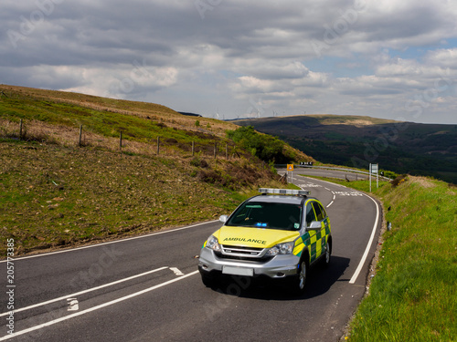 Ambulance Paramedic, Rapid Response Vehicle in Rhondda, South Wales