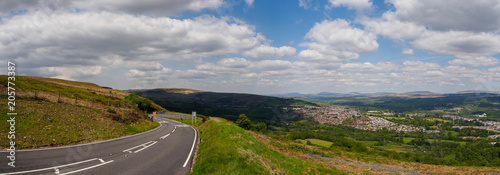 Maerdy Mountain Road, In Rhondda, South Wales photo