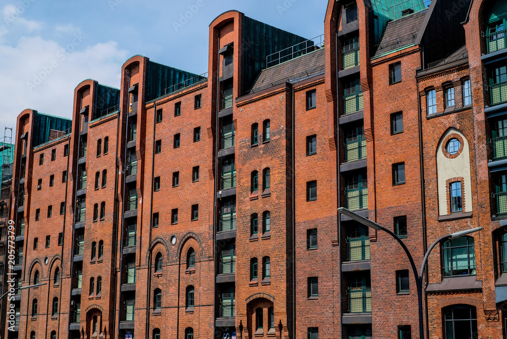 old architecture in the Hamburg harbor