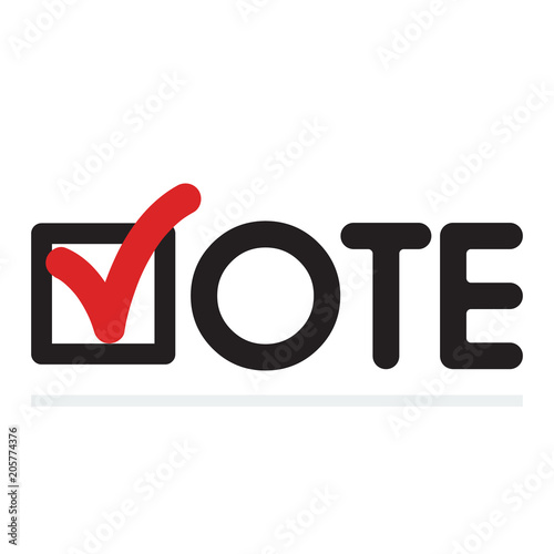 Voting concept. Voting symbols vector design. template Elections icons. check marks.