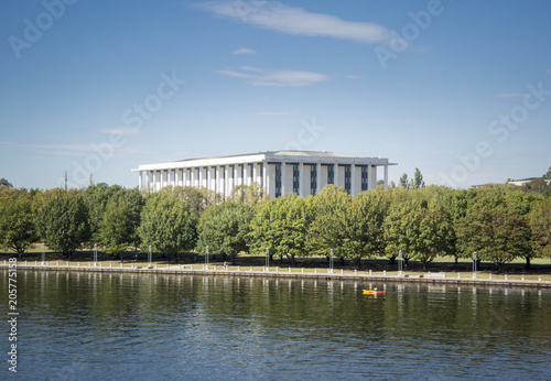 Lake Burley Griffin and National Library of Australia, Canberra, ACT, Australia photo