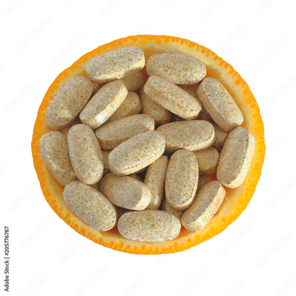 Obraz premium the drugs are in the orange peel