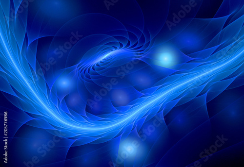 abstract blue fractal pattern