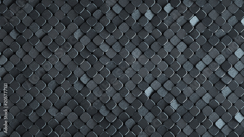 Rhombus pattern metallic gr...