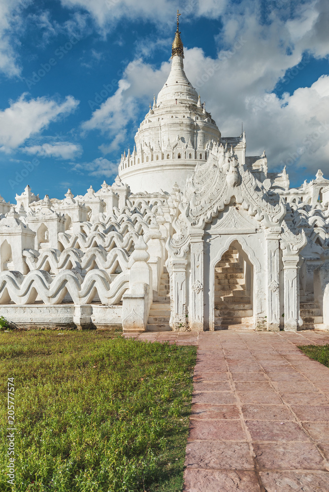 Hsinbyume Pagoda, Mingun on Irrawaddy river near Sagaing, Mandalay Region, Myanmar