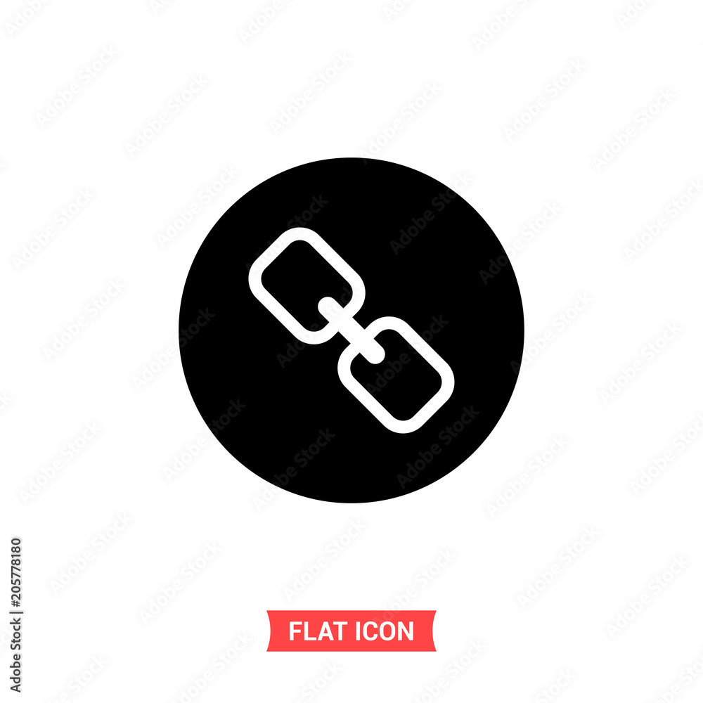 Chain vector icon, link symbol. Simple illustration for web or mobile app Chain vector icon, link symbol. Simple illustration for web or mobile app