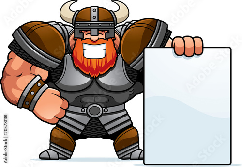 Cartoon Viking Sign