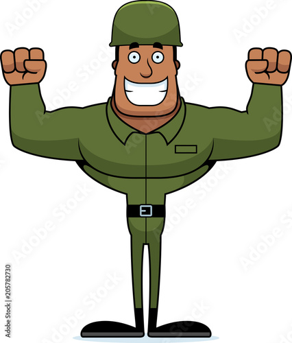 Cartoon Smiling Soldier