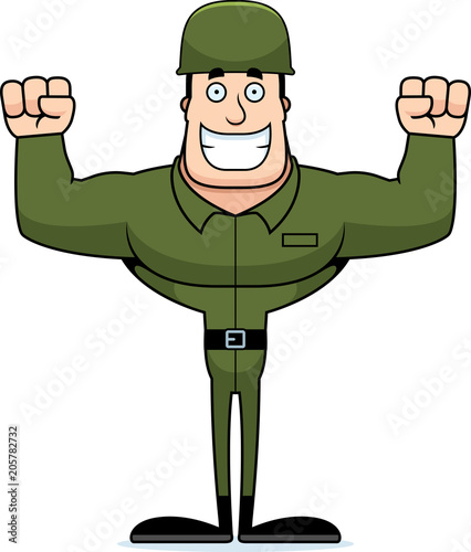 Cartoon Smiling Soldier