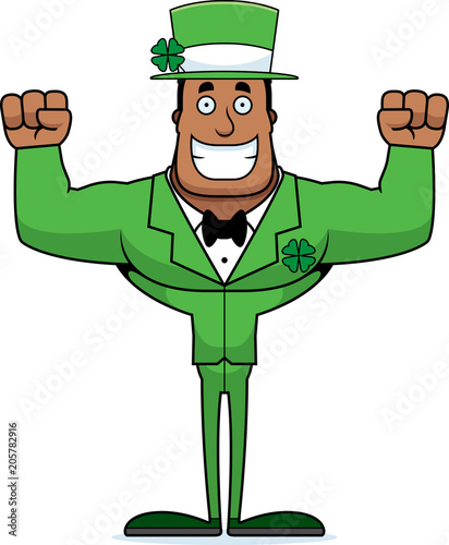 Cartoon Smiling Irish Man