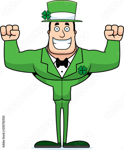Cartoon Smiling Irish Man